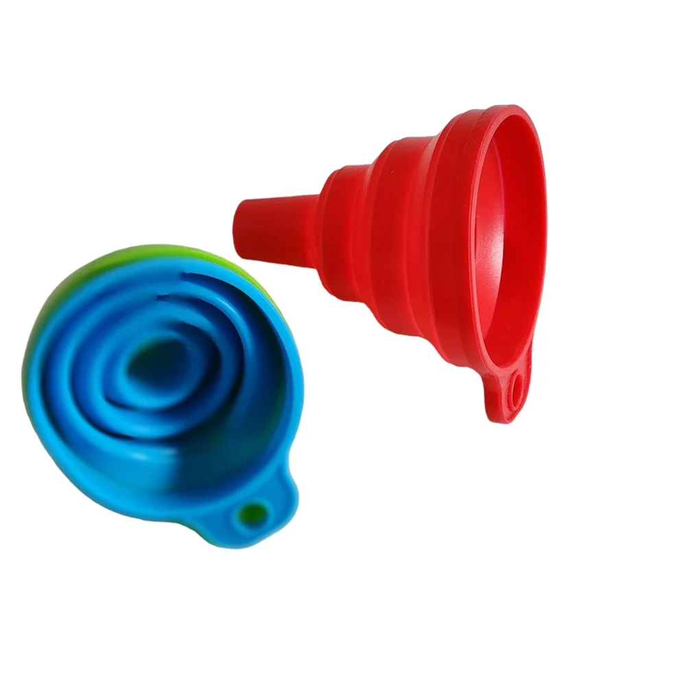 Set of 3 Small Silicone Collapsible Funnels Kitchen Tools - Picture 10 of 10
